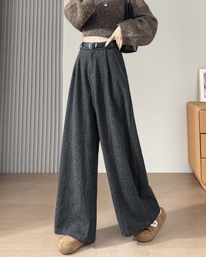 ジャカードレオパードワイドパンツ 2color A0664