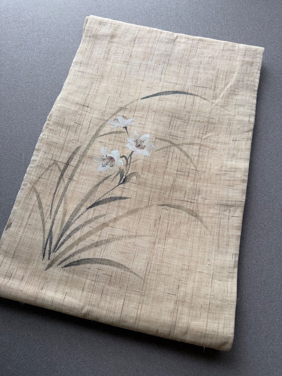 名古屋帯 夏帯 麻 花 夏物 | ゆきもの屋