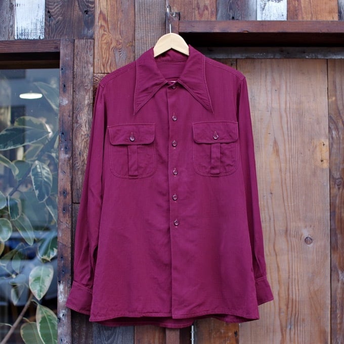 Vintage 1930-40s Unknown Rayon Shirt / ヴィンテージ レーヨン