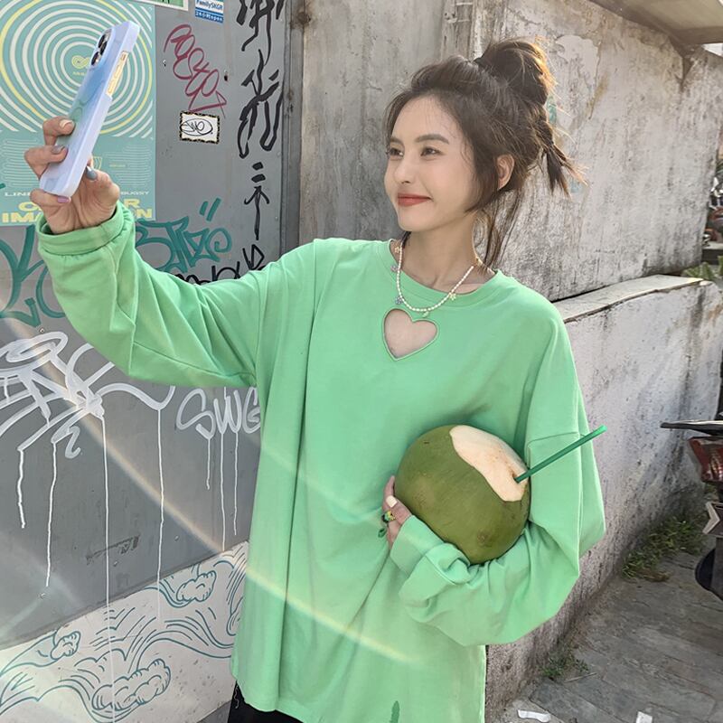 ルーズTシャツ シャツ レディーススプリングレッドトップス ロング 春物 スーパーモール28852155880