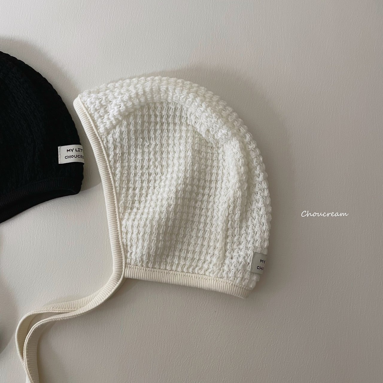 [choucream] Waffle Knitwear Bonnet / [슈크림] 와플니트보넷