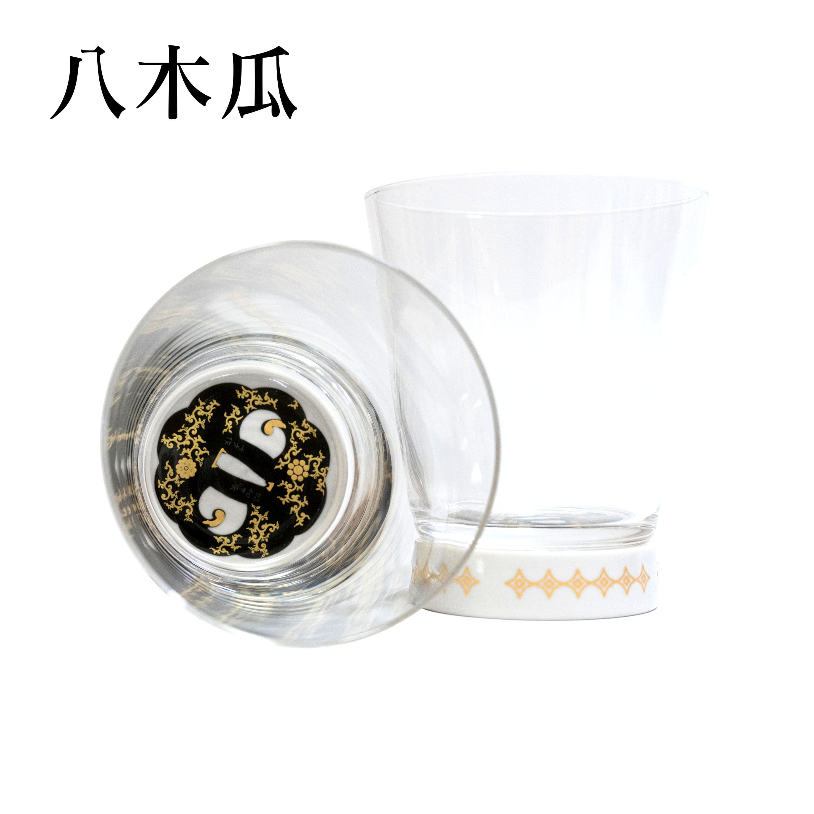 刀鐔グラス/白/八木瓜 Tsuba Glass / White / Hachimokkō【MGK-2607】