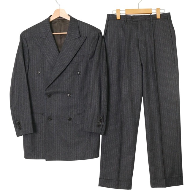 SARTORIA PARMA WOOL STRIPE DOUBLE SUIT《44》