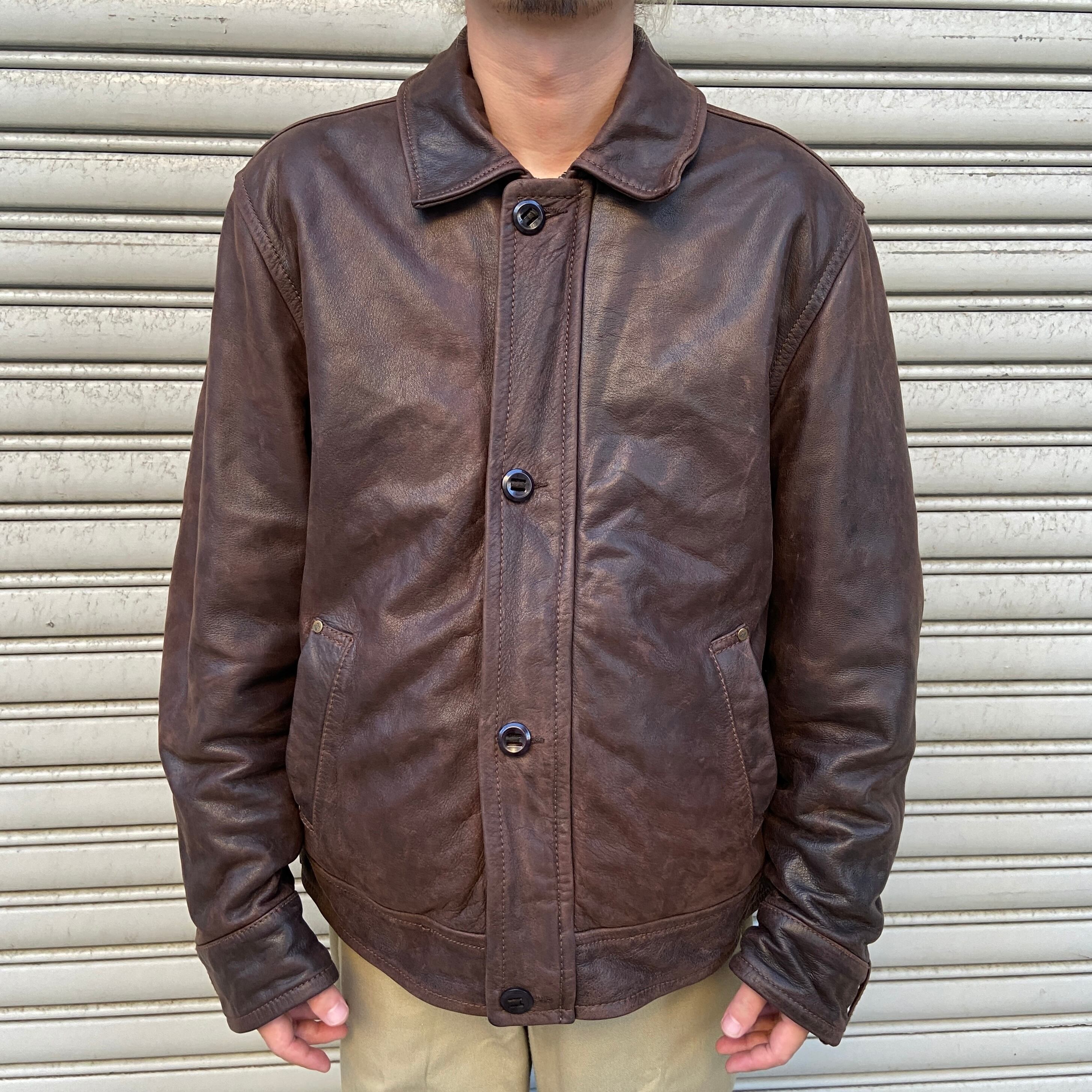 Columbia Leather jacket  レザーミリタリージャケット