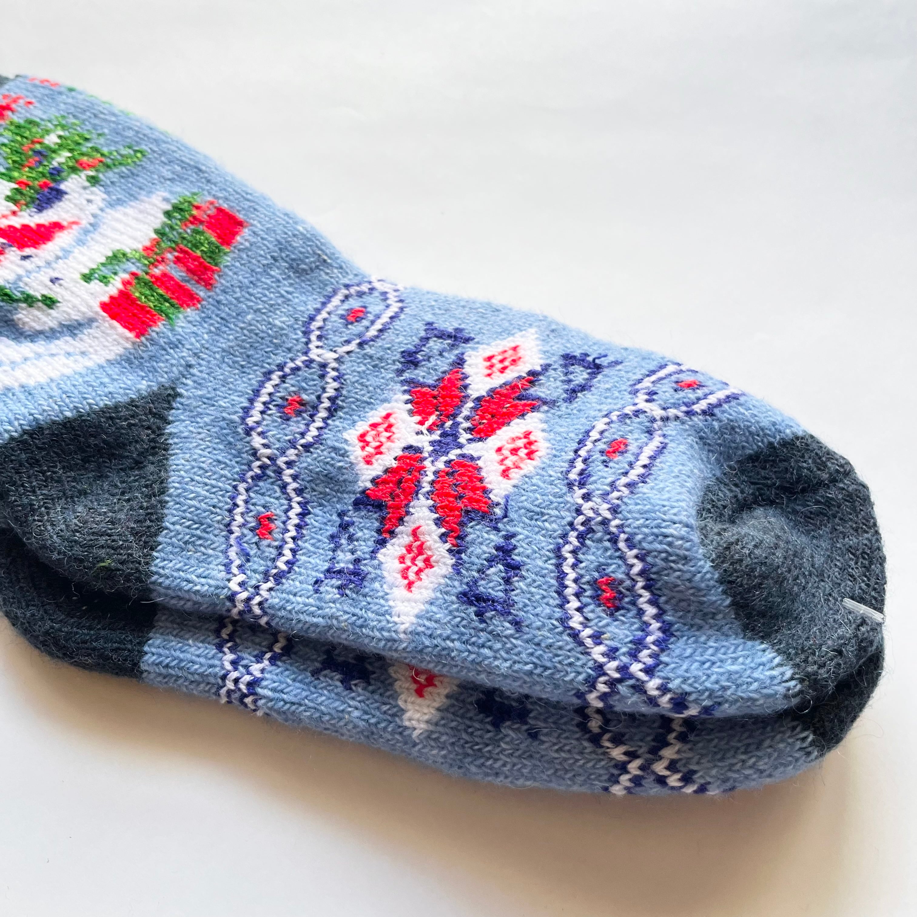 ウクライナ支援/ウールソックス(スノーマン柄)