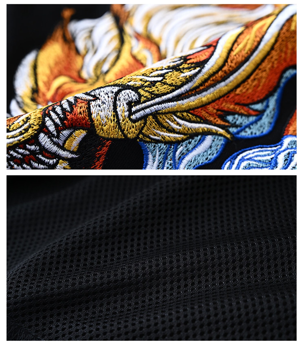 九尾狐 Embroidered T-Shirt 2color【G1033】