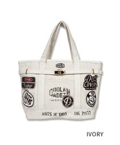 【直営限定ITEM】マルチワッペンターンロックトートバッグ TYPE-B (IVORY) CQ-48515H