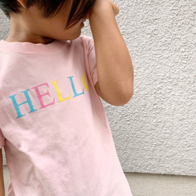 KID'S T 【HELLO】color  Pink