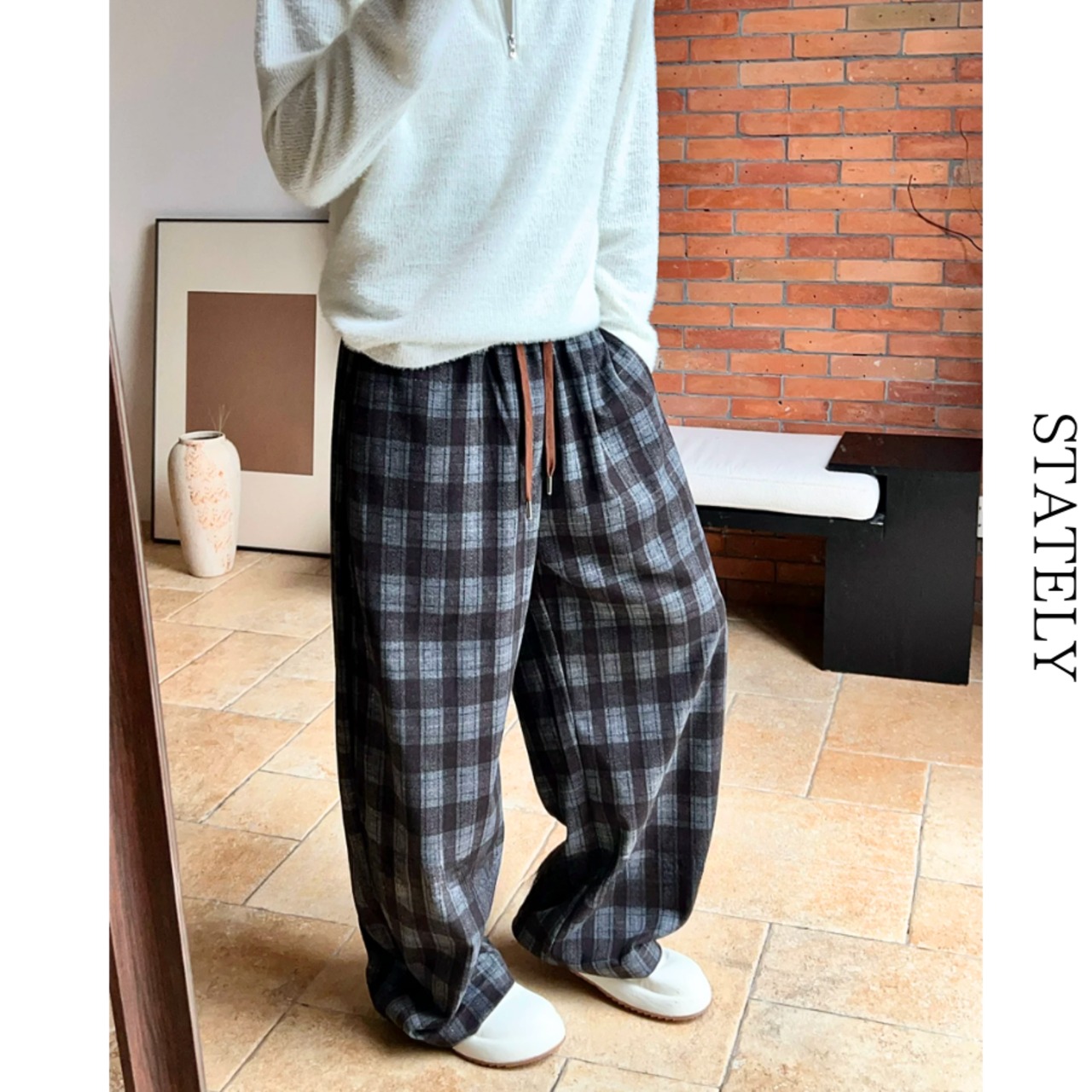 Plaid Relax ワイドパンツ_B227・画像8
