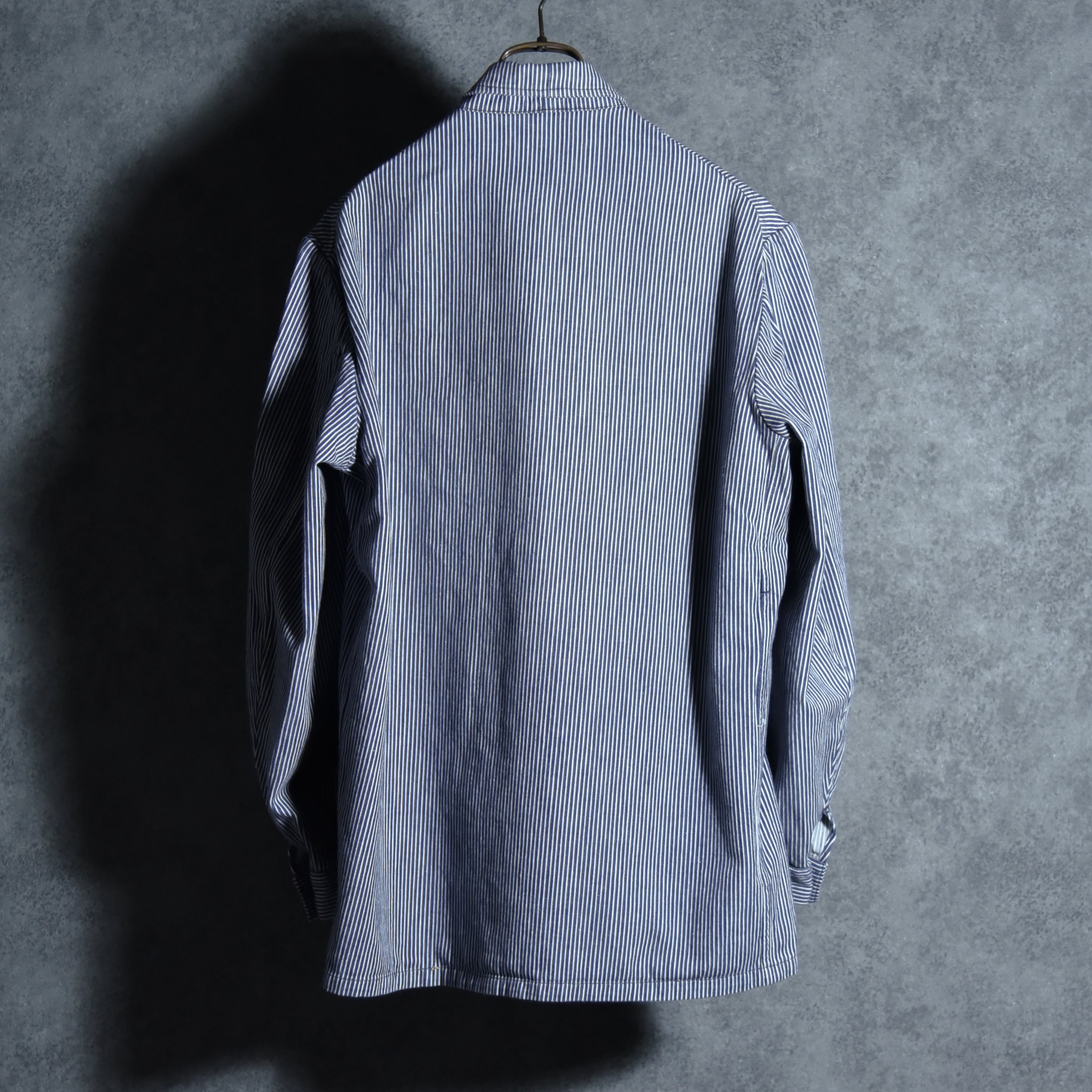 30s Adolphe lafont Hickory Stripe Work Jacket & Patns Setup