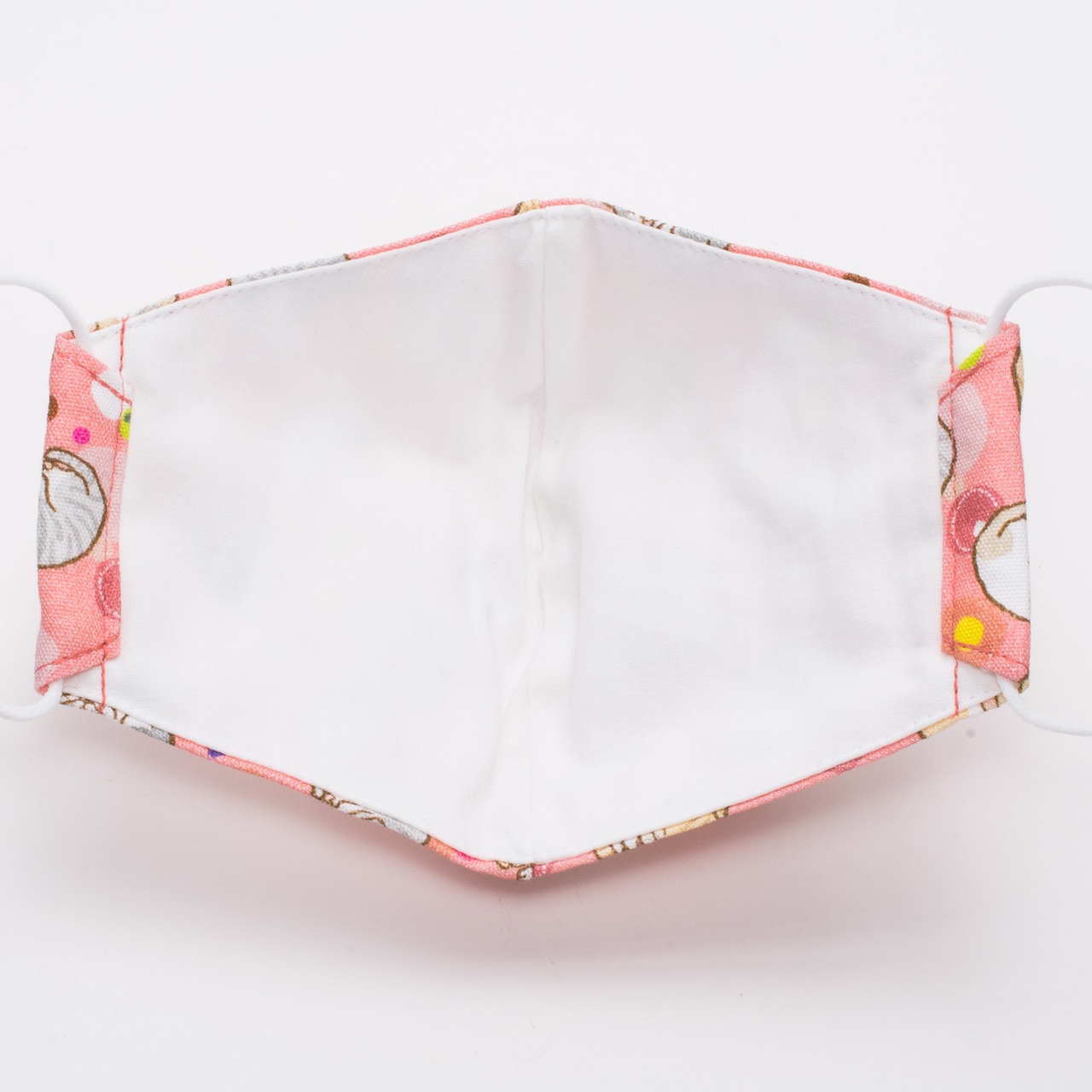 みんなが元気になるマスク 子供用 猫 オーロラオレンジ 布マスク 日本製 立体 EJ-114R