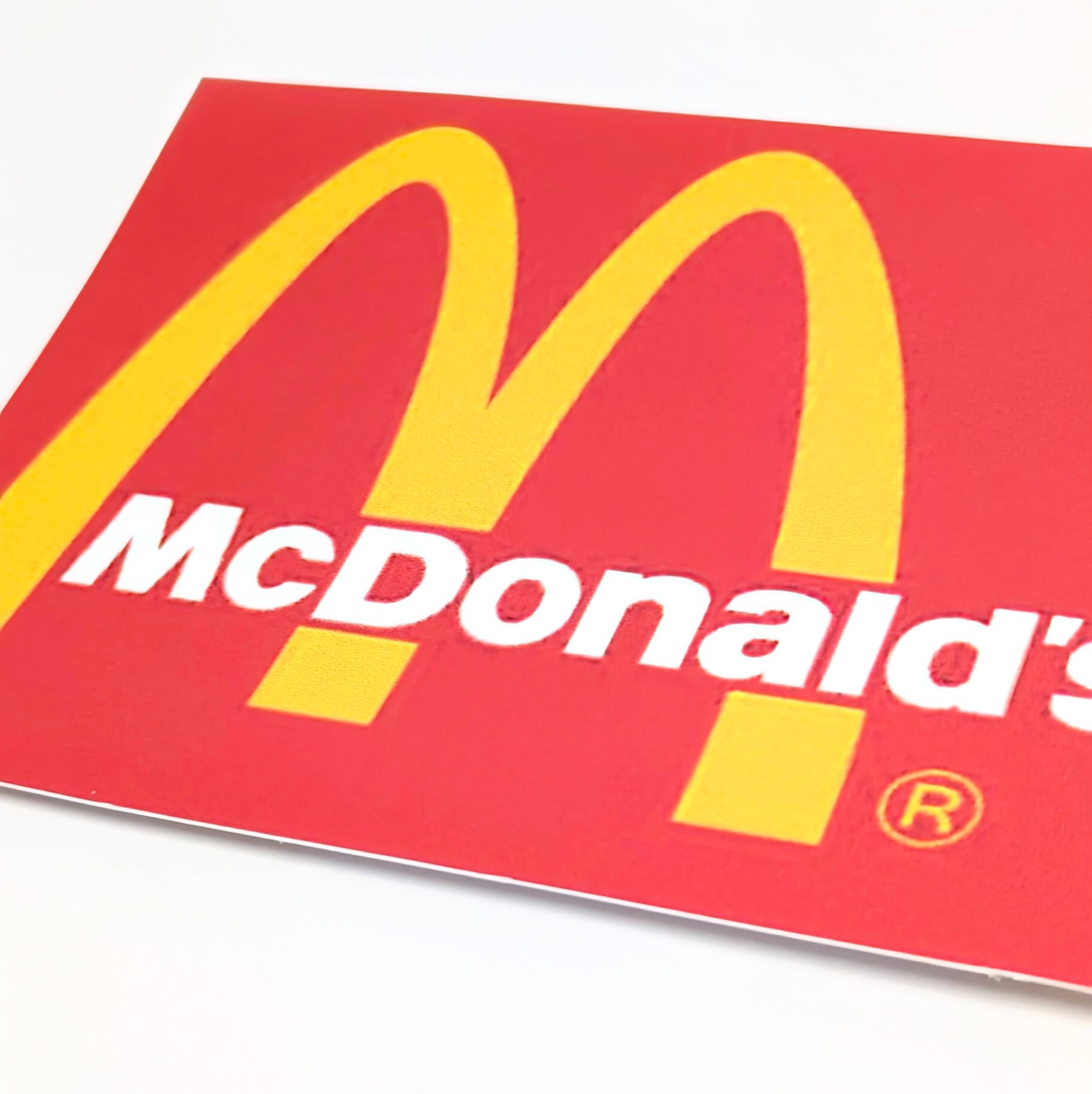 送料無料!!【 DIE-CUT STICKER / ダイカットステッカー】『 McDonald's / マクドナルド 』ステッカー / シール 〚アメリカン雑貨 アメトイ〛