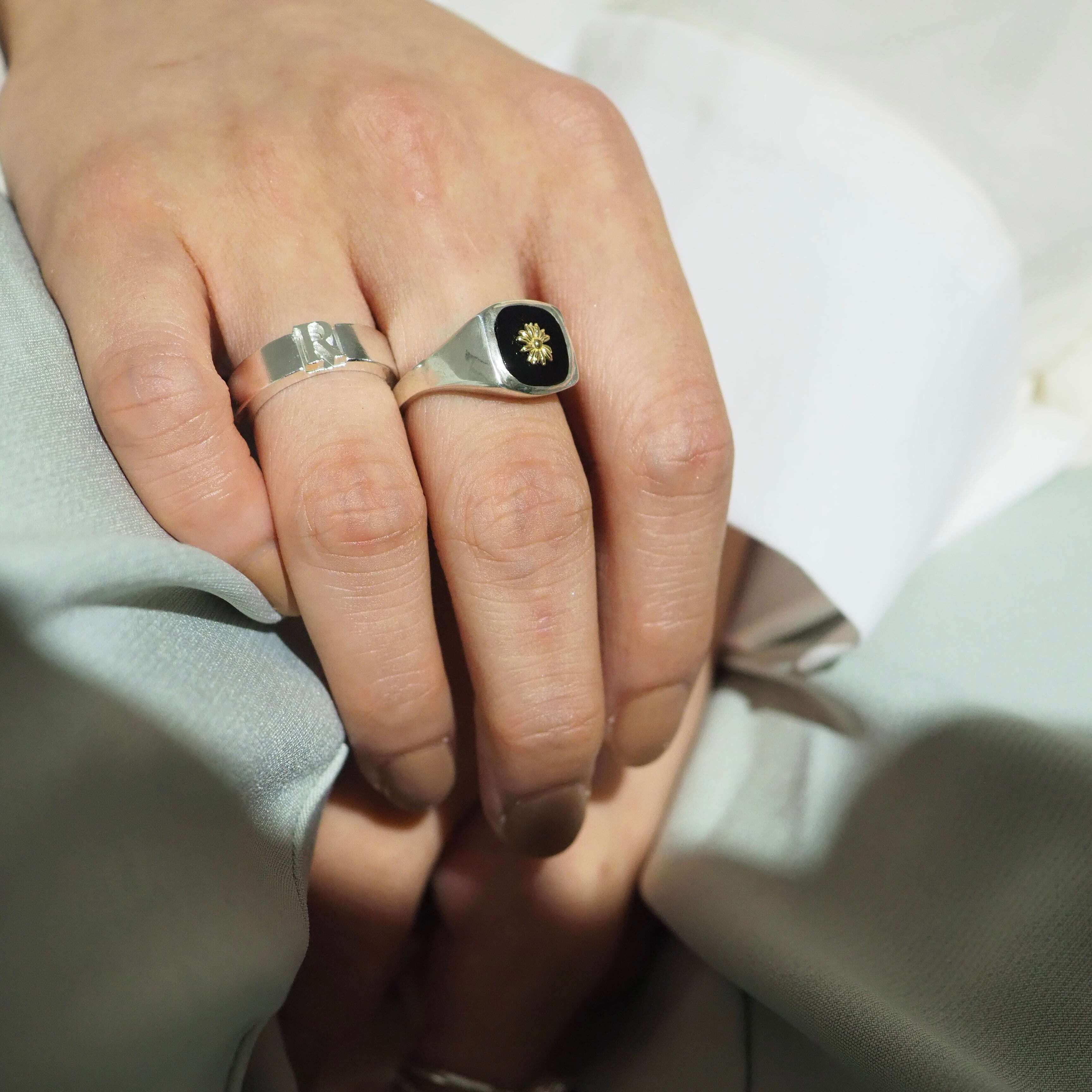 initial plain ring | nanagu