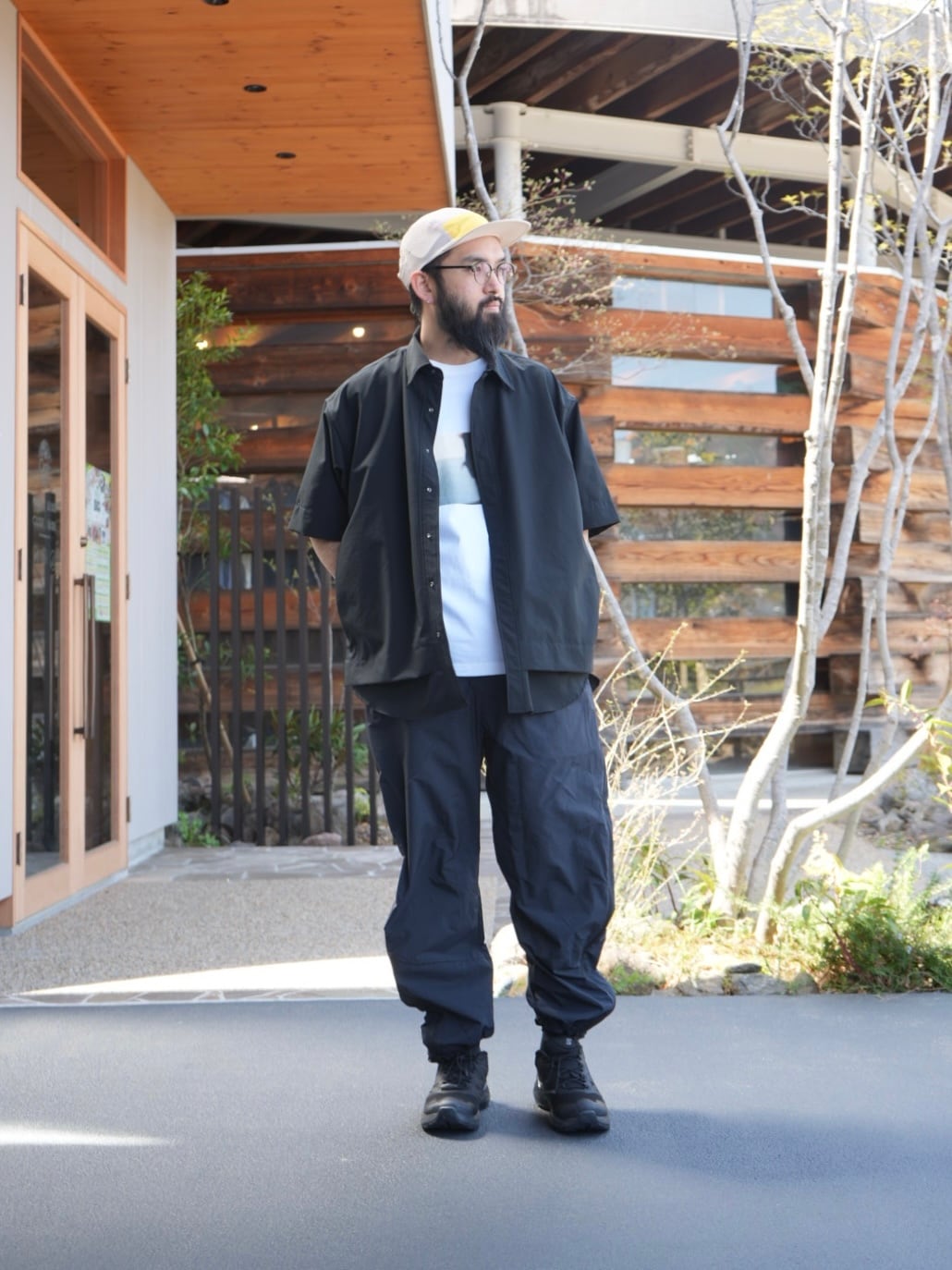 meanswhile ミーンズワイル オールインワン meanswhile ミーンズワイル【 Weathering Nylon Fatigue Side Zip PT