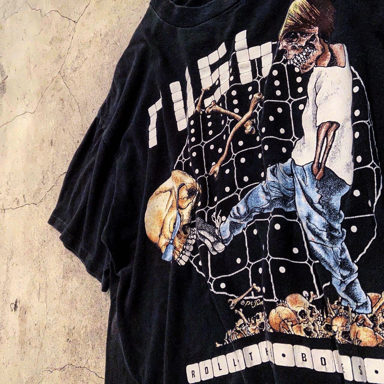 90'S当時物 RUSH ROLLTHEBONES Tシャツ pushead