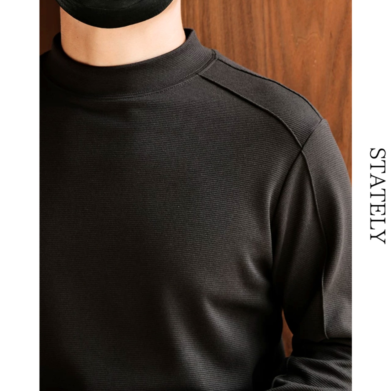 Urban Mockneck ストレッチトップス/5color_T77・画像13