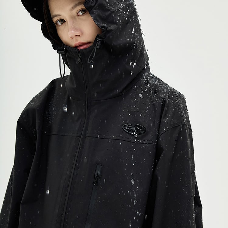 benmyshower薄茶色のフード付きウィンドブレーカー | mblueshop