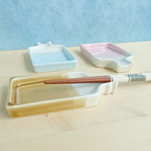 波佐見焼　コンプラボトル小皿（ピンク・ブルー・ブラウン） 8-030