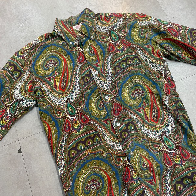 1960s McGREGOR S/S PAISLEY SHIRT 3点留め