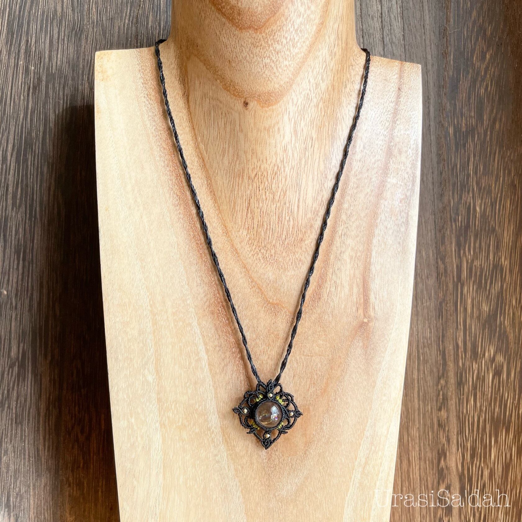 アイリスクォーツ（マクラメネックレス/天然石アクセサリー