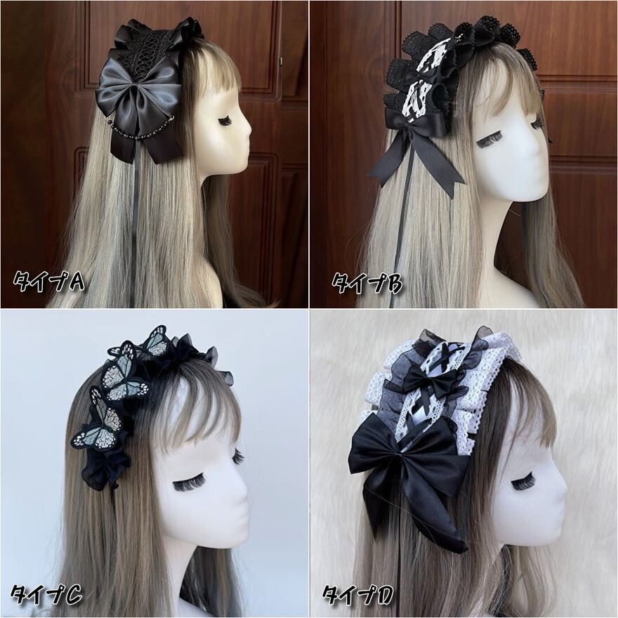 ロリータ 甘ロリ ゴスロリ ヘアドレス カチューシャ アクセサリー