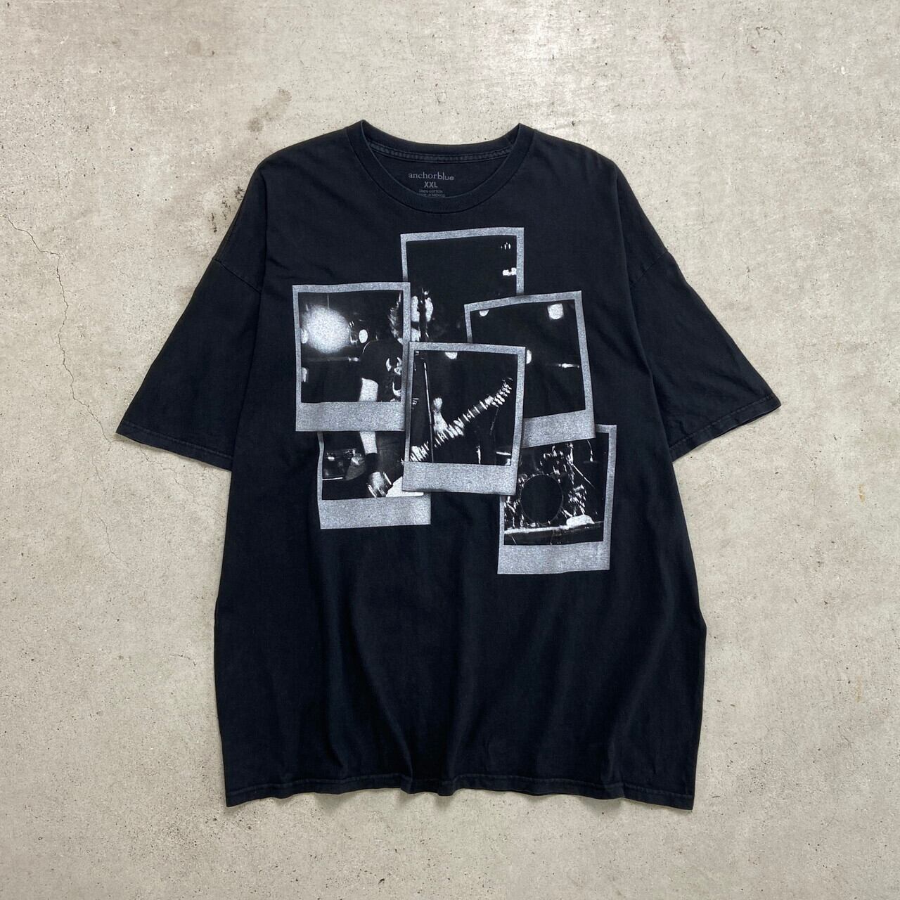 00年代 Anchorblue プリントTシャツ メンズ2XL 古着 00s Y2K 黒色【T
