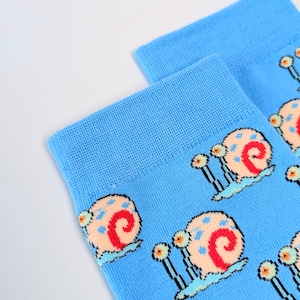 【 crew socks / クルーソックス 】SpongeBob SquarePants ( スポンジボブ ) / ゲイリー 靴下 / ソックス〚アメリカン雑貨 アメトイ〛