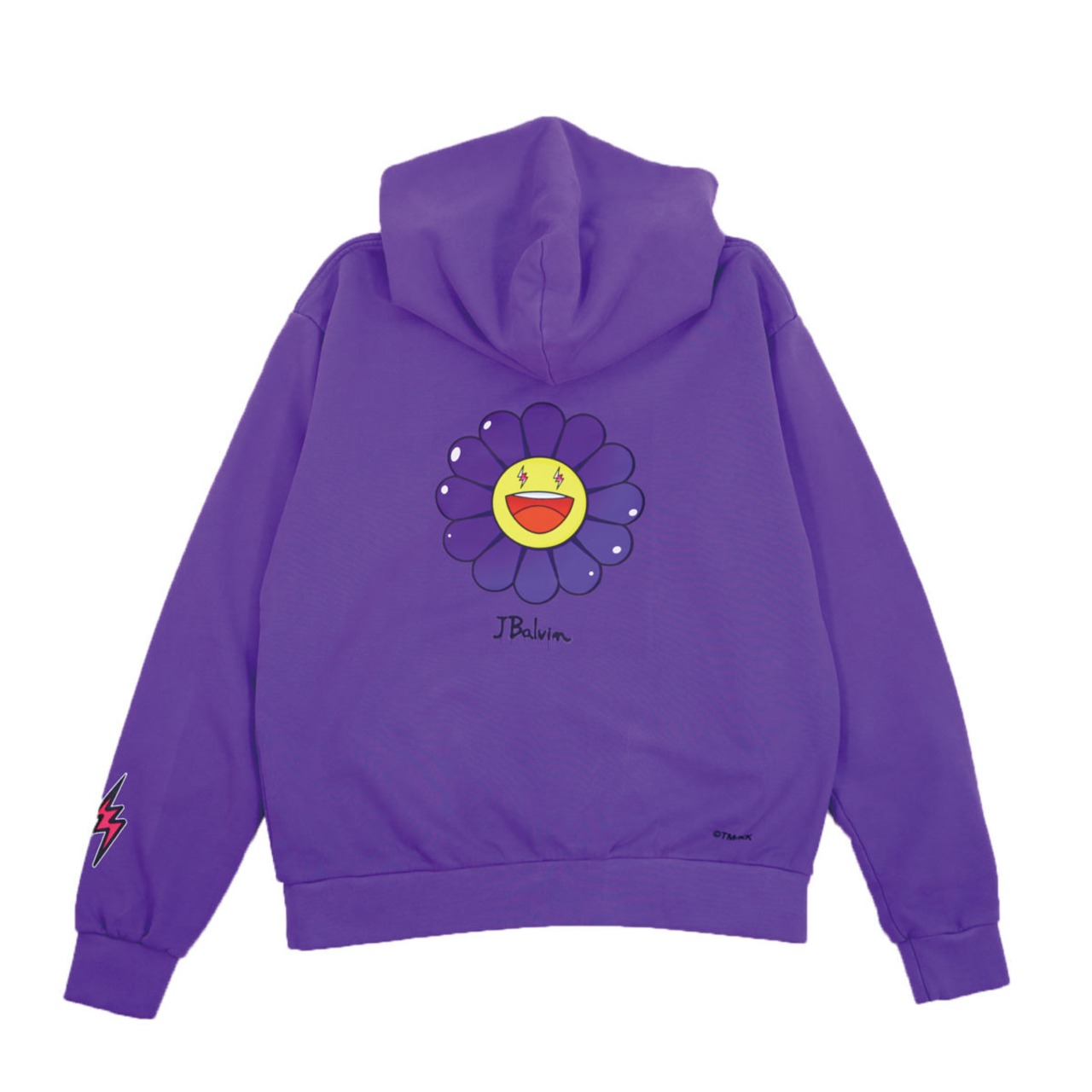 J Balvin x Takashi Murakami  Morado Flower Hoodie  PURPLE - 2
