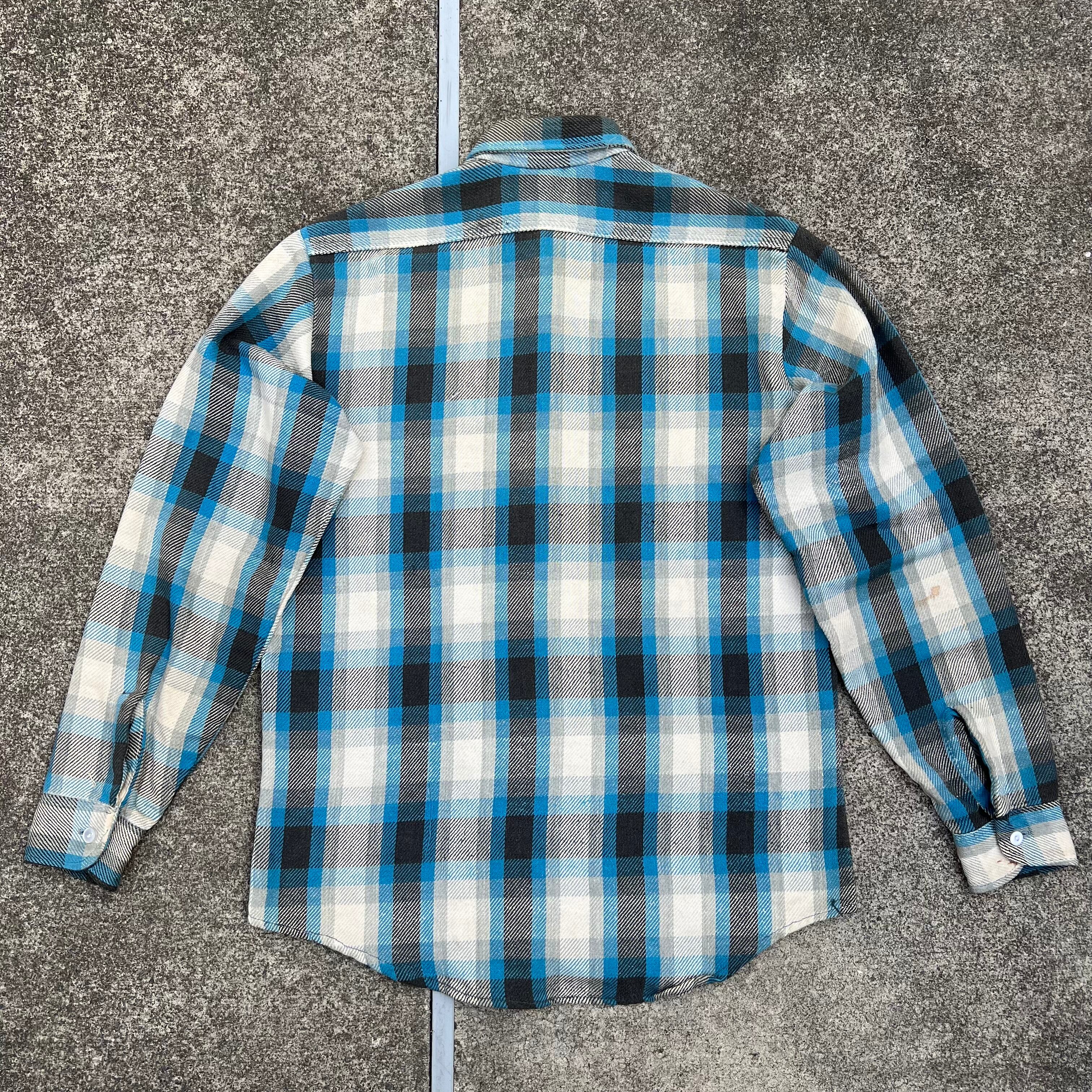 70's〜BIG MAC PLAID FLANNEL SHIRT 70年代ビックマックコットンネル