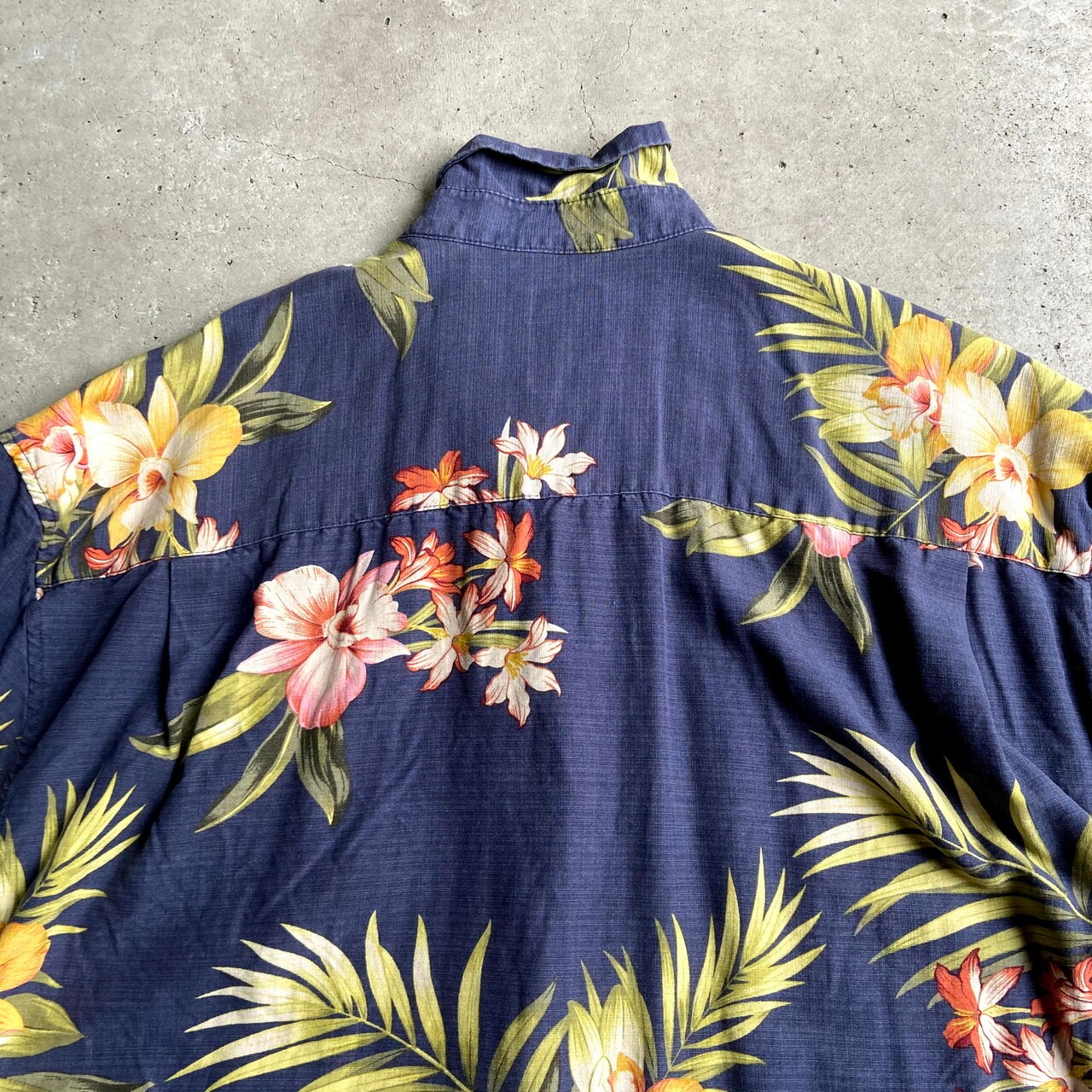 ビックサイズ jamaica jaxx シルク アロハシャツ メンズ2XL 古着 半袖