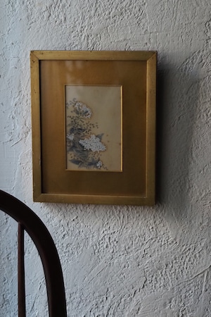 植物画額縁-vintage art frame