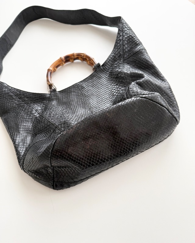 SS1996 GUCCI 2WAY PYTHON  SHOULDER BAG