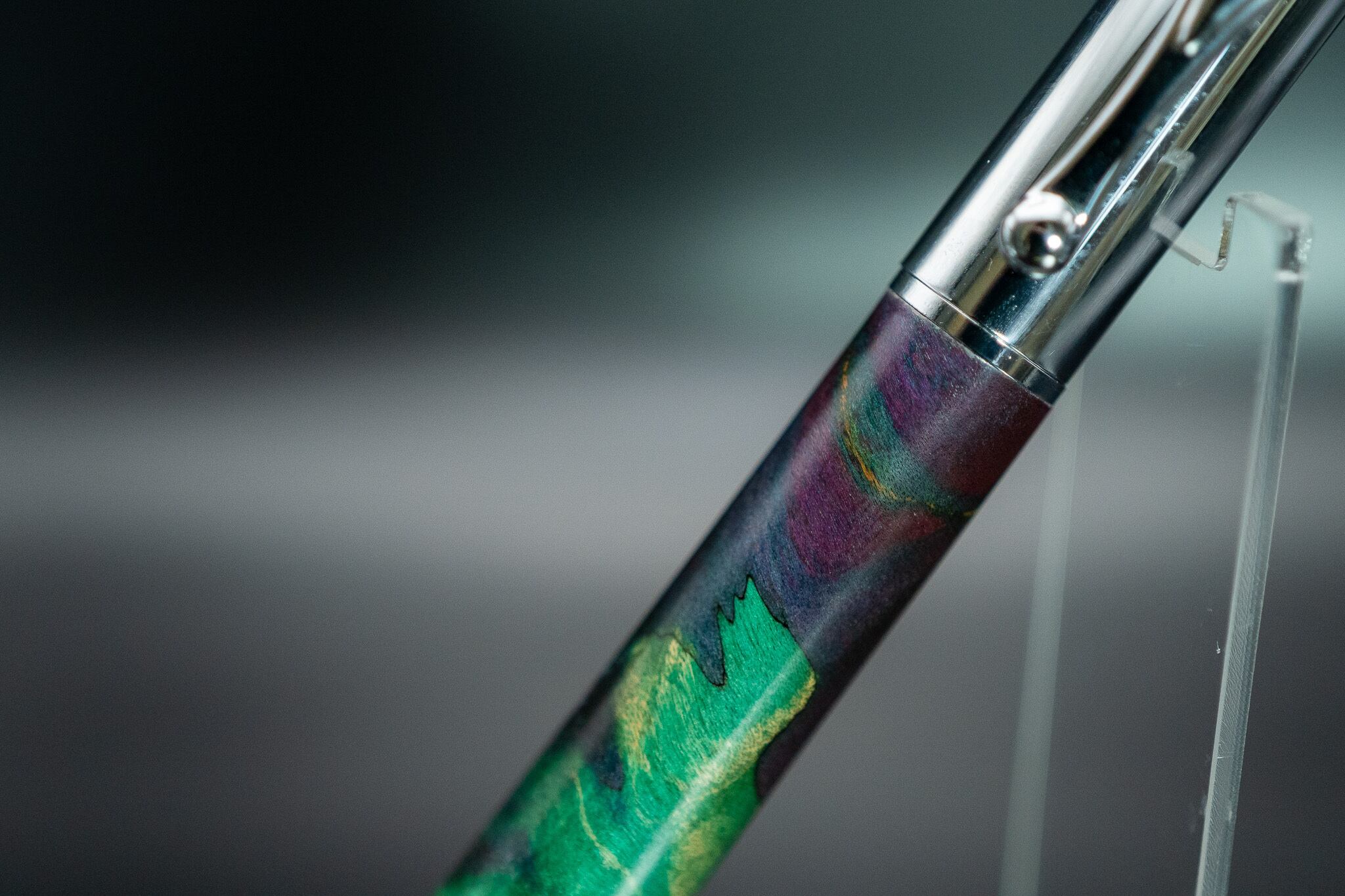 スタビライズウッド 楓 瘤杢 silver FP