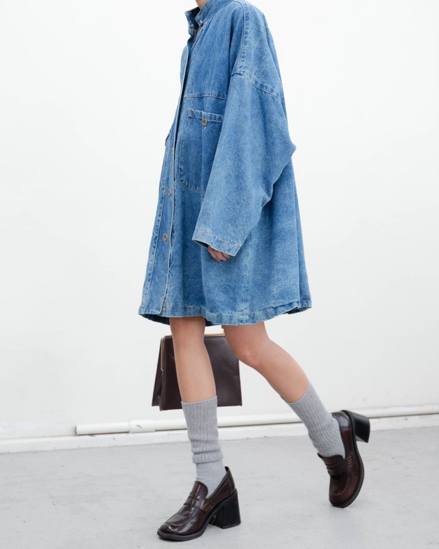 1990s oversized denim chore jacket