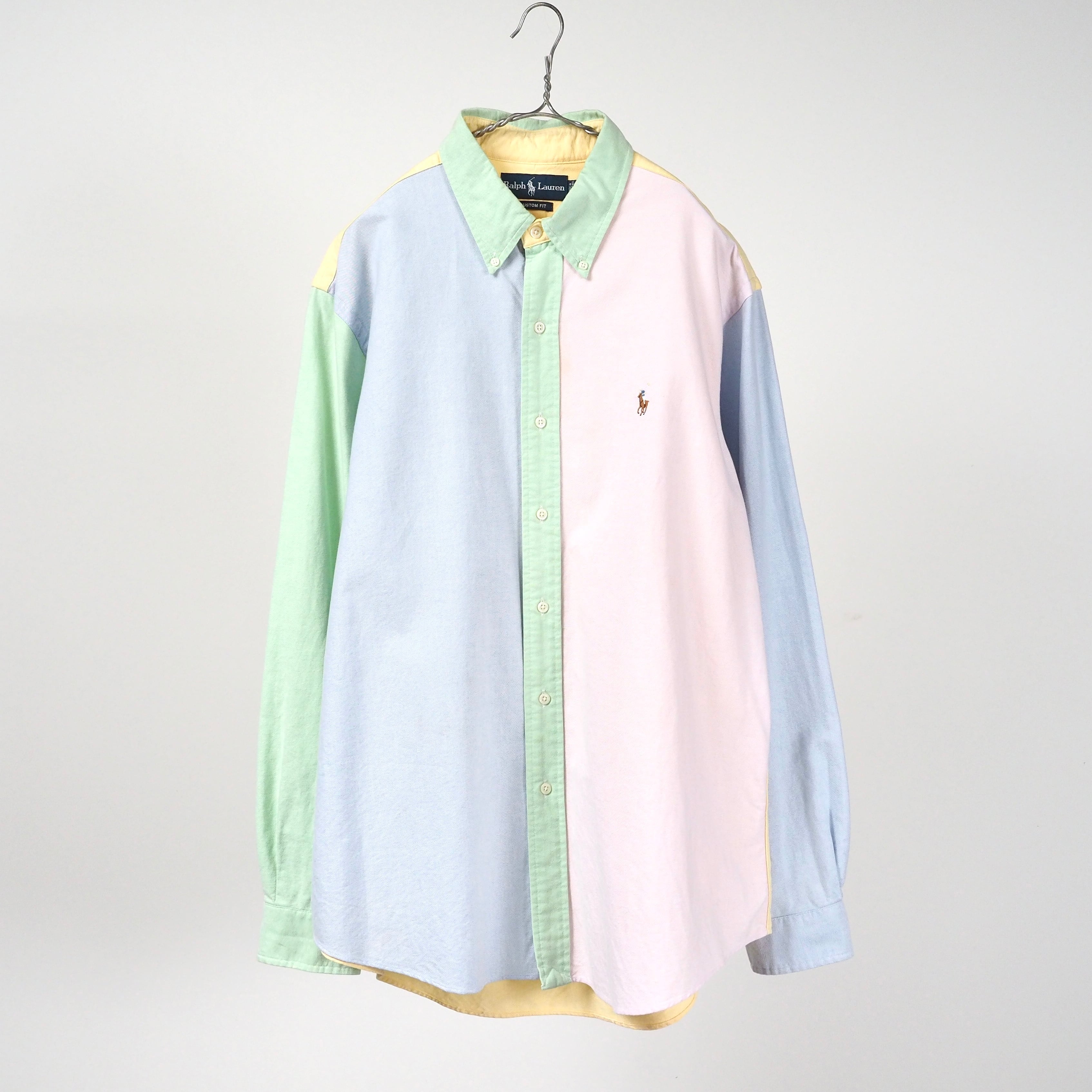 Ralph Lauren color block oxford l/s shirt XL