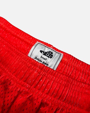 Logo Mesh Shorts - fire red