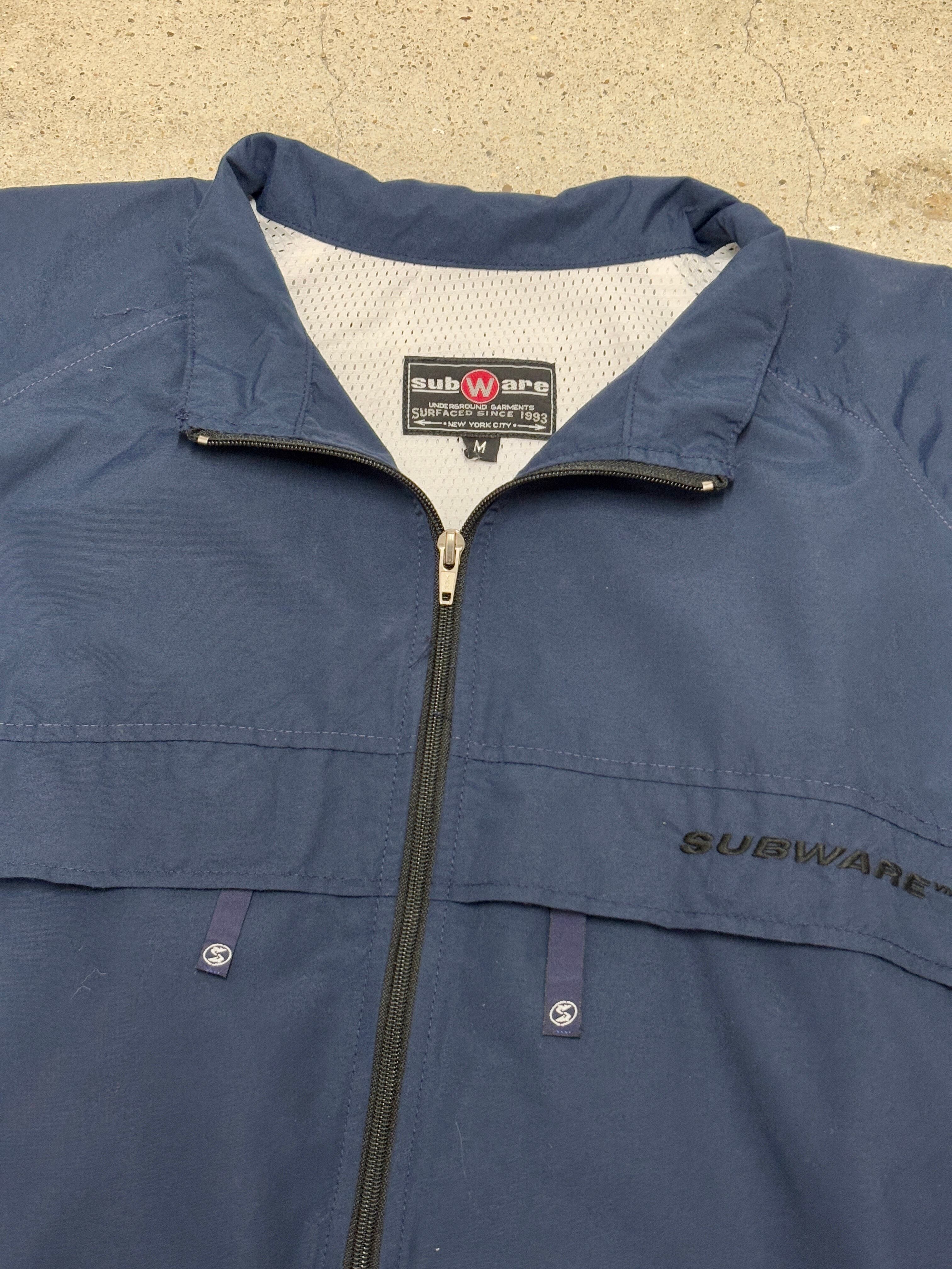 subware stush ナイロンジャケット 90～00s SUBWARE/Nylon Jacket/USA製/M/刺繍ロゴ/ナイロンジャケット/4