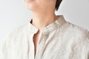 スワーム SWARM リネンスキッパー7分袖ブラウス(NS-84011)全3色