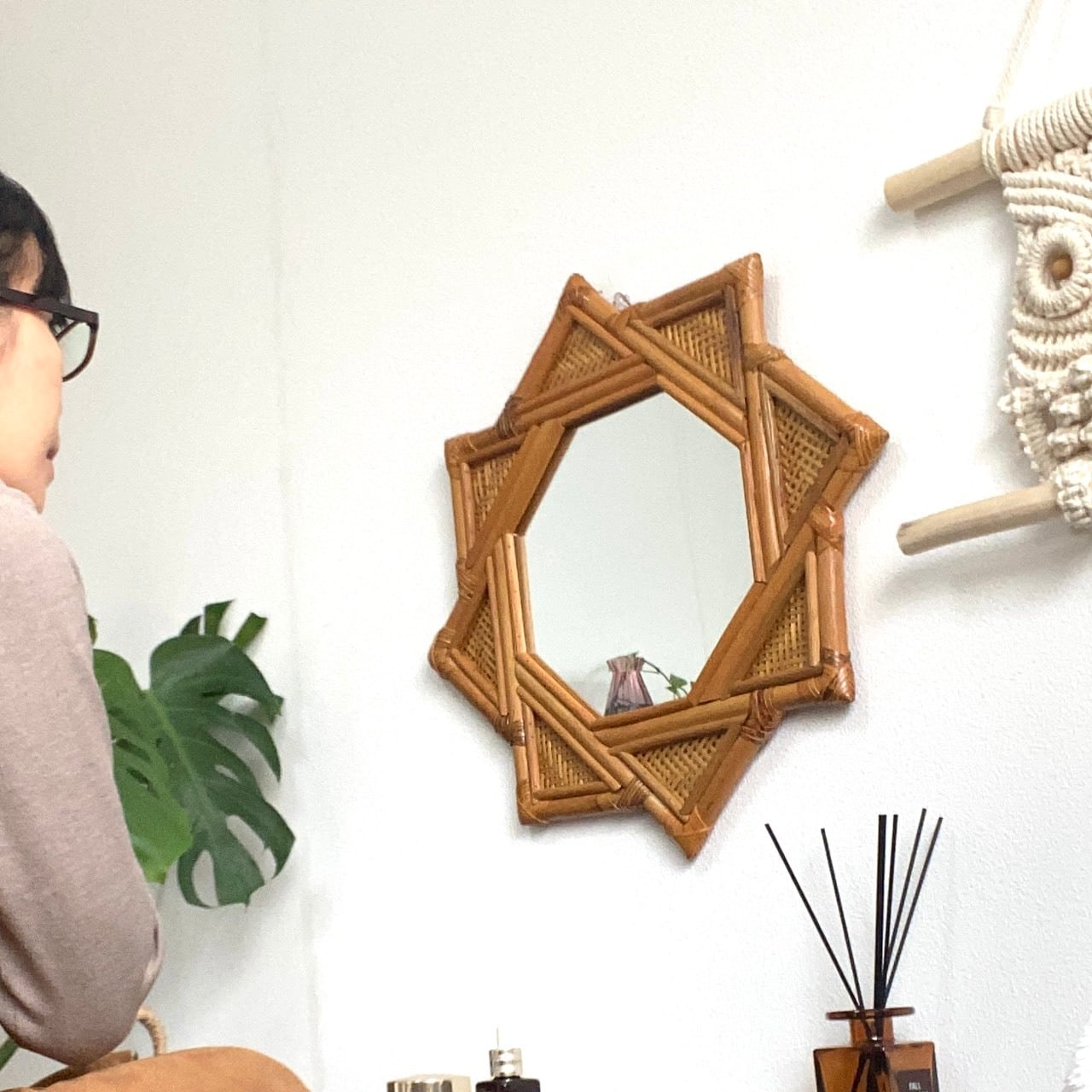 ラタン ミラー 壁掛け（RTA-796） | Naturalsoul