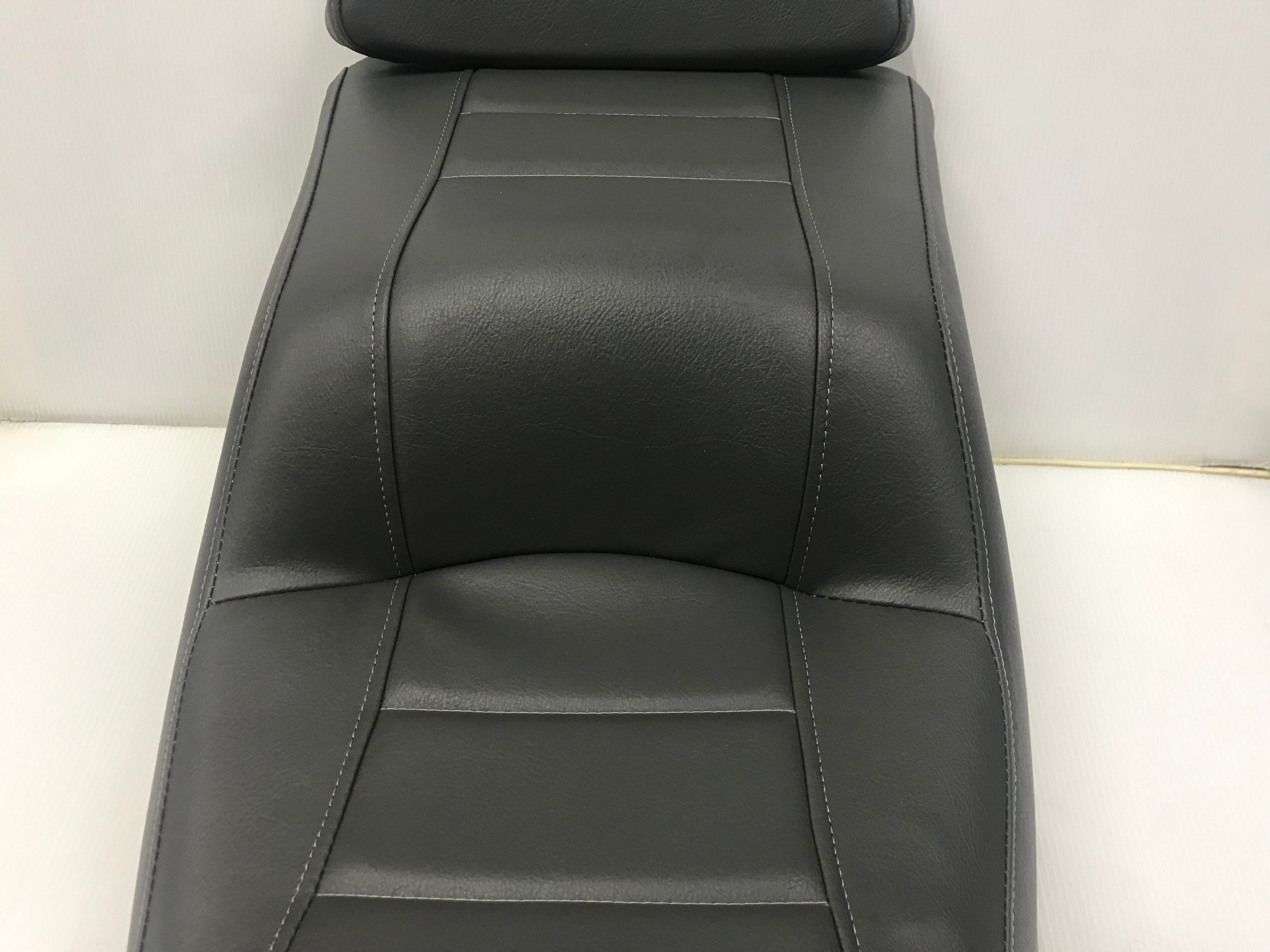フュージョン/ヘリックス用 張り替え済みシート バックシート付き グレーその1 送料無料 - 画像3