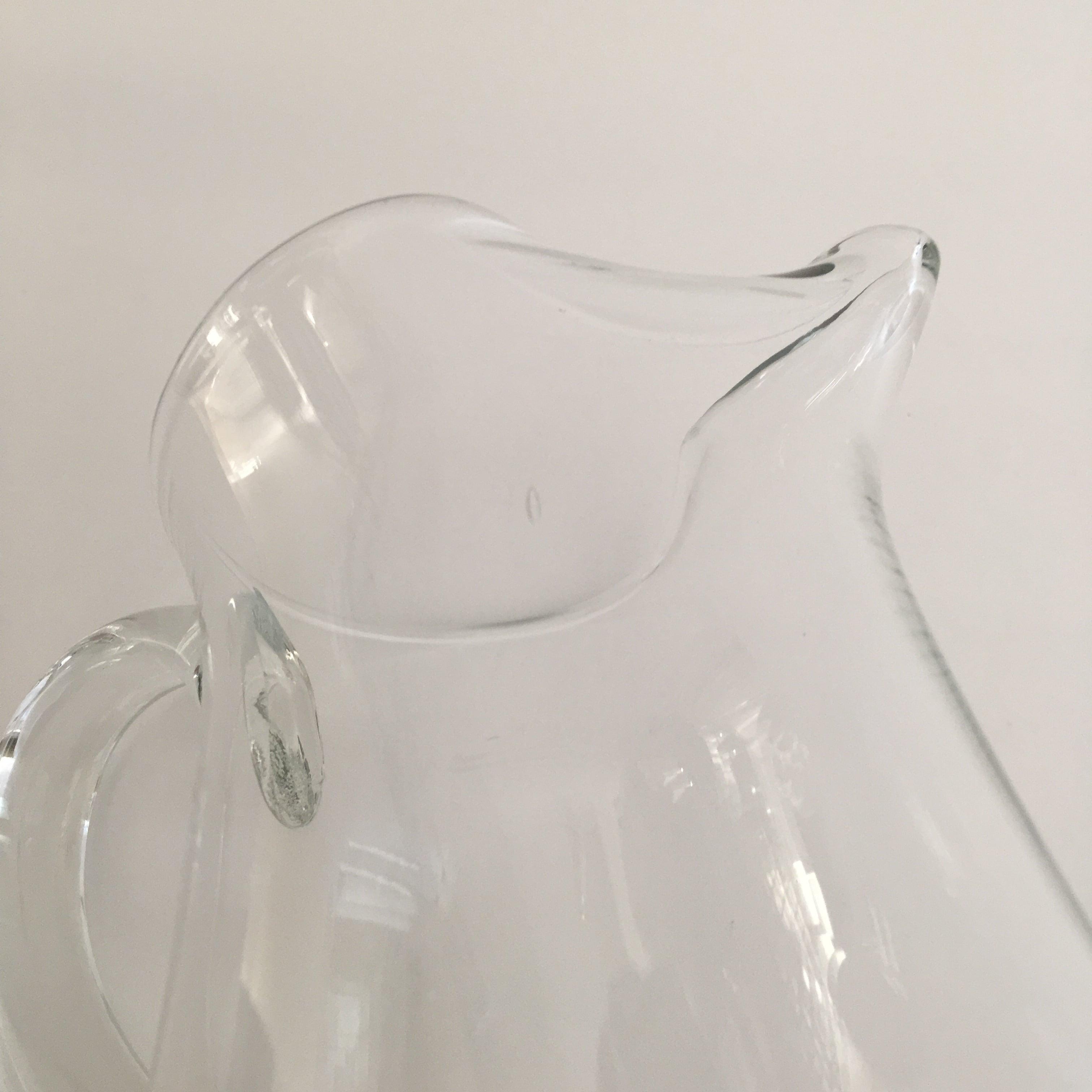 ガラス ピシェ 水差し ピッチャー ベルギー アンティーク ブロカント