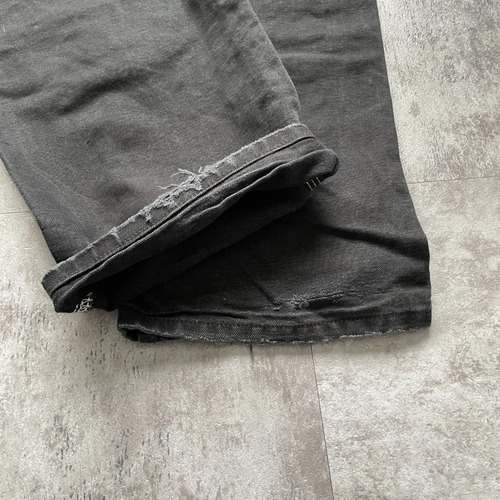 USA製 ブラック ダブルニー Carhartt B01-BLK 34×34 詳細写真16