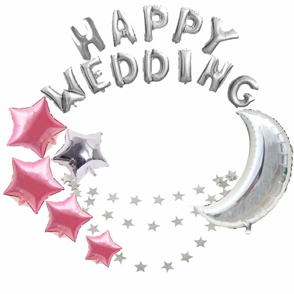 ハッピーウエディング ムーンスターバルーンセット 結婚式 サプライズ 風船 月 星 ガーランド 二次会 パーティー 飾りつけ 風船のみ Fta059 幸せを運ぶ風船shopフロンティアバルーン ハッピーウエディング ムーンスターバルーンセット 結婚式 サプライズ 風船 月 星 ガーランド 二次会 パーティー 飾りつけ 風船のみ Fta059 幸せを運ぶ風船shopフロンティアバルーン