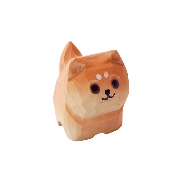 【手彫り】ウッドディフューザー 豆柴