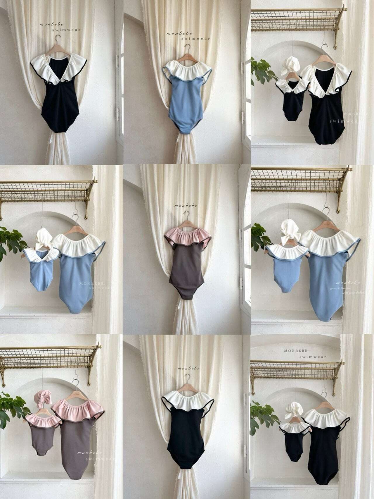 【予約】monbebe Multi frill swimsuit (adult)