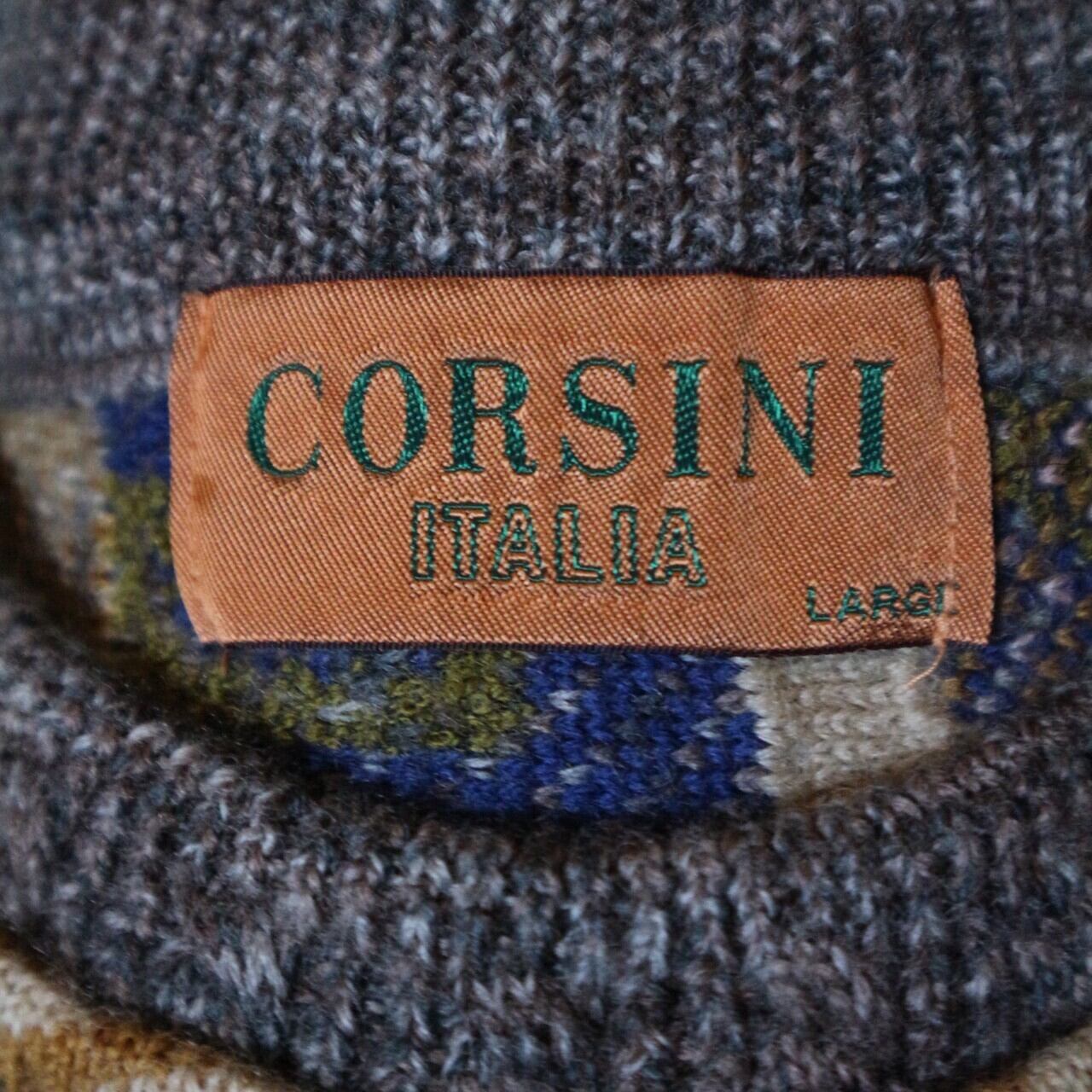 CORSINI コットンニットセーター　Italy製