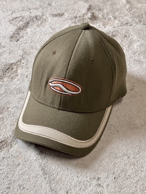 00s VANS/Logo embroidery Cap/M-XL/刺繍ロゴキャップ/ベ－スボ－ルキャップ/カ－キ/バンズ