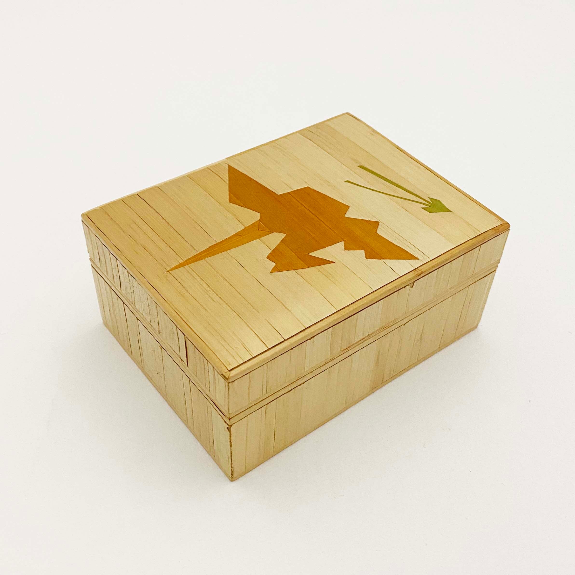 城崎の麦わら細工箱（折り鶴） | kokeshka