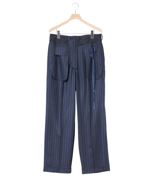 Midorikawa / MID26AW-PT06 INSIDE SLACKS(NAVY STRIPE)