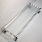 rede guzzini グッチーニ SISTEMA HELSINKI ヘルシンキ ローテーブル ガラステーブル キャスター付き センターテーブル リビングテーブル イタリア製 モダン ミニマル ホテルライク